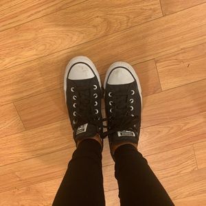 Converse black sparkle sneakers: size:9.5